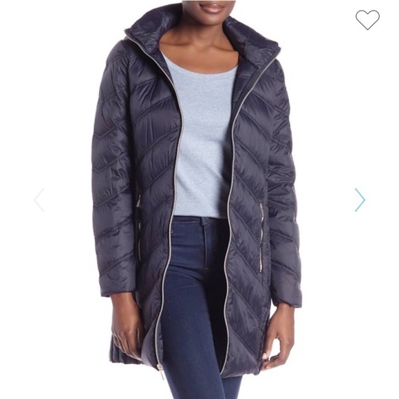 michael kors chevron packable down jacket